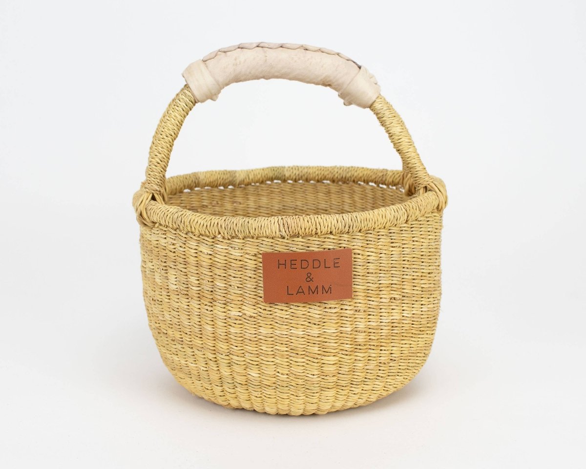 Kandiga Mini Bolga Basket - Natural Handle