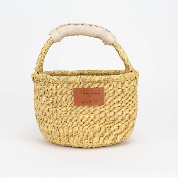 Kandiga Mini Bolga Basket - Natural Handle