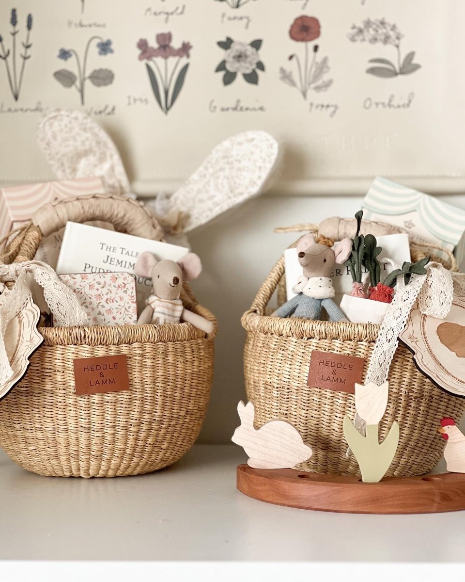 Kandiga Mini Bolga Basket - Natural Handle