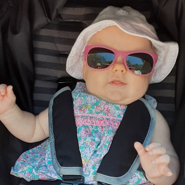 Kelly Kapowski Shades - Baby | Pink Unbreakable baby Sunglasses | Roshanbo | Bee Like Kid