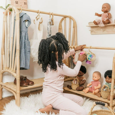 Kids Rattan Clothing Rack | Ellie and Becks | Bee Like Kids