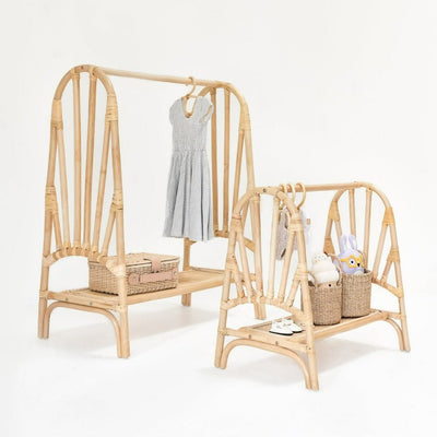  Mini Rattan Clothing Rack | Bee Like Kids