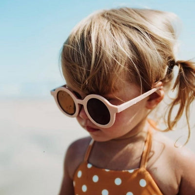 Kids Round Retro Sunglasses Blush | Bee Like Kids