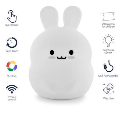 LED Night Light - Bunny | Lumieworld | Baby Essentials - Bee Like Kids
