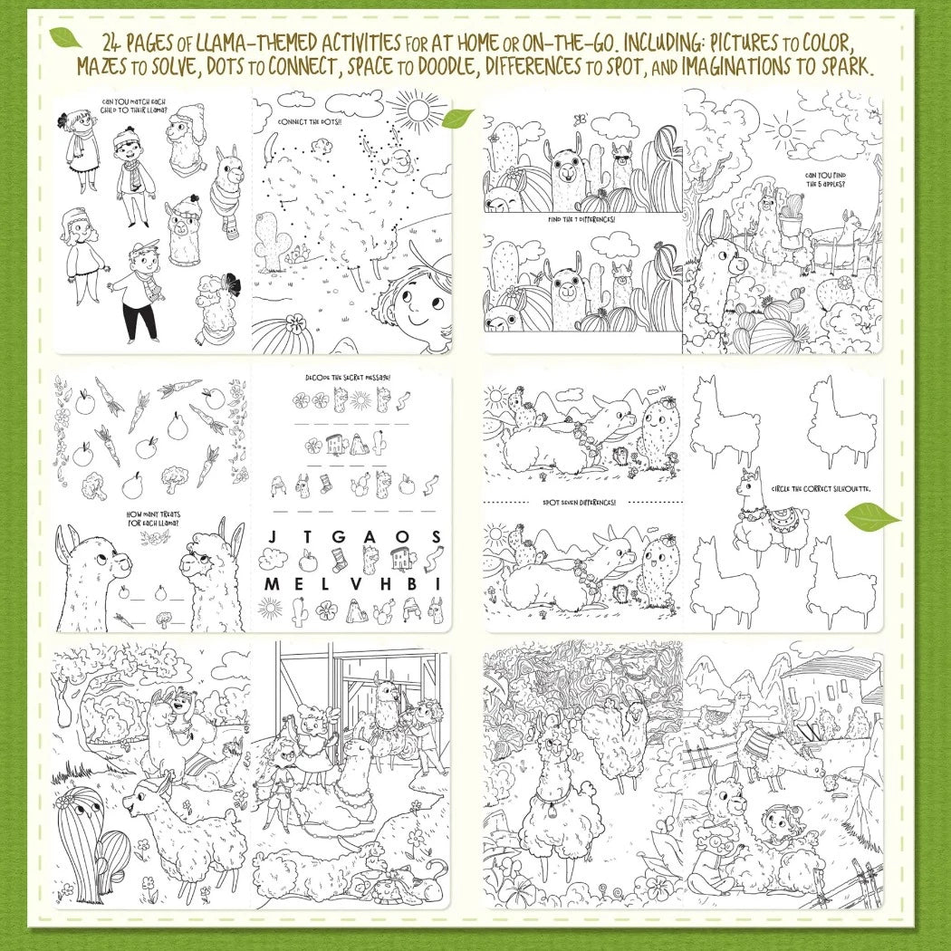 Little Book of Big Fun Activity Book - Lama Glama Llama