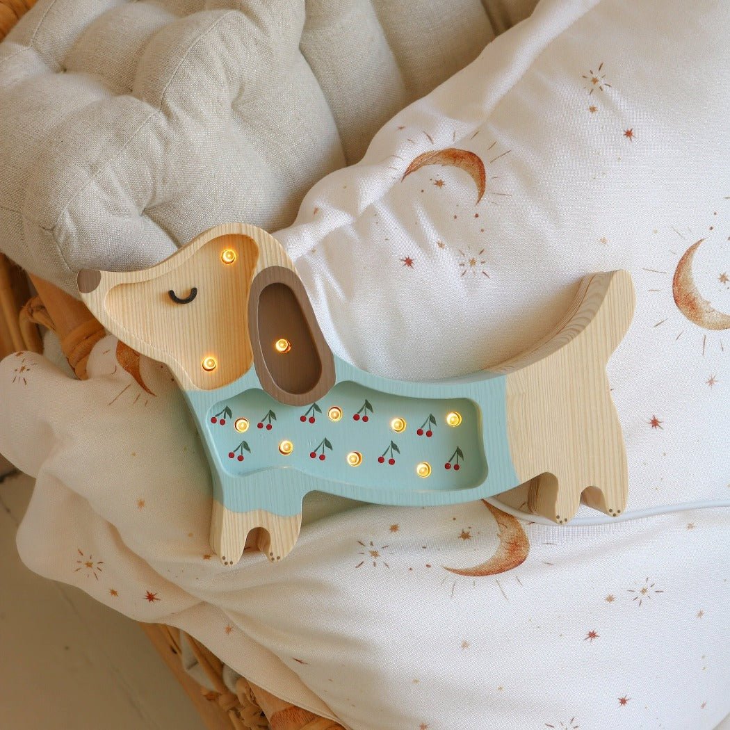 Little Lights Mini Puppy Lamp | Baby and Children Night Light and Lamps |Bee Like Kids