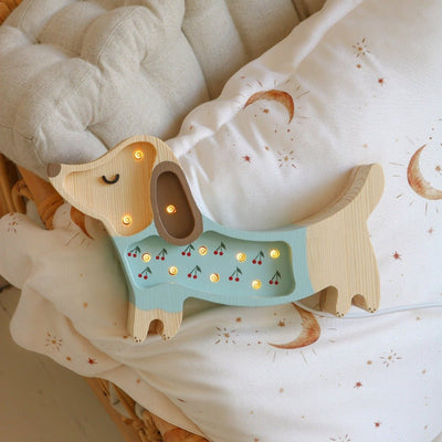 Little Lights Mini Puppy Lamp | Baby and Children Night Light and Lamps |Bee Like Kids