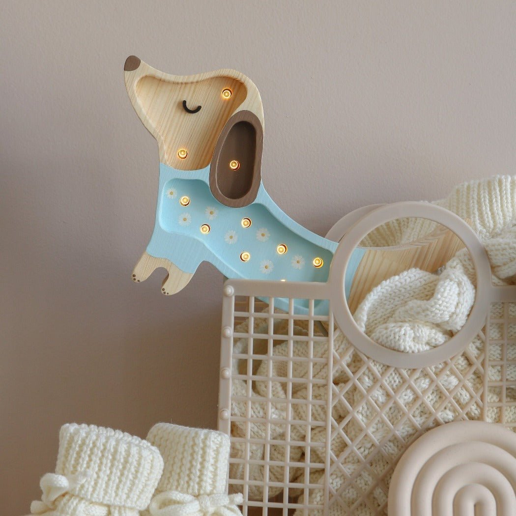 Little Lights Mini Puppy Lamp | Baby and Children Night Light and Lamps | Bee Like Kids