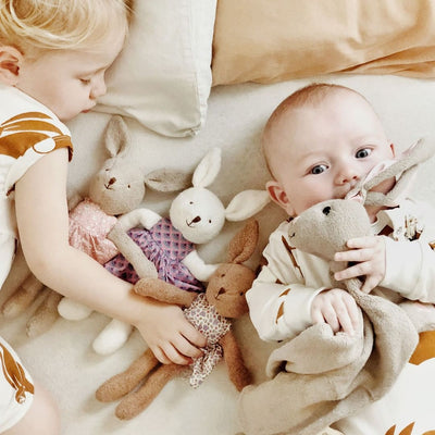 Little Plush Bunny - White | Apple Park | Dolls - Bee Like Kids