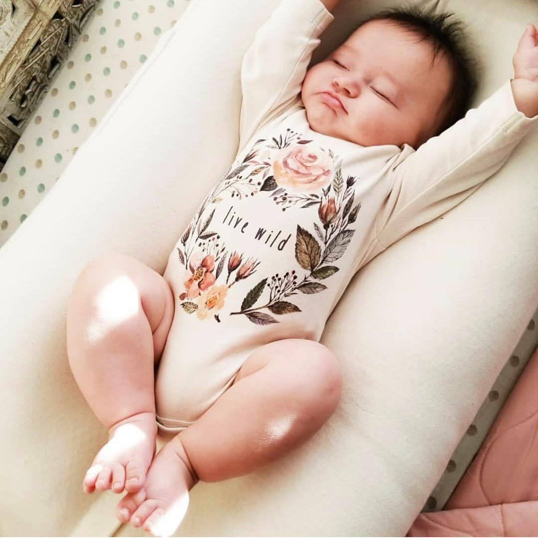 Live Wild Organic Baby Bodysuit - Short Sleeve | Urban Baby Co. | Baby Clothes - Bee Like Kids