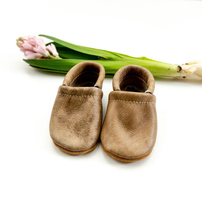 LOAFERS Baby and Toddler Leather Shoes - Dune | Starry Knight Design | Bee Like Kids