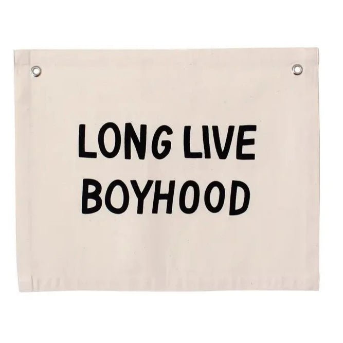 Long Live Boyhood Canvas Banner | Imani Collective | Bee Like Kids