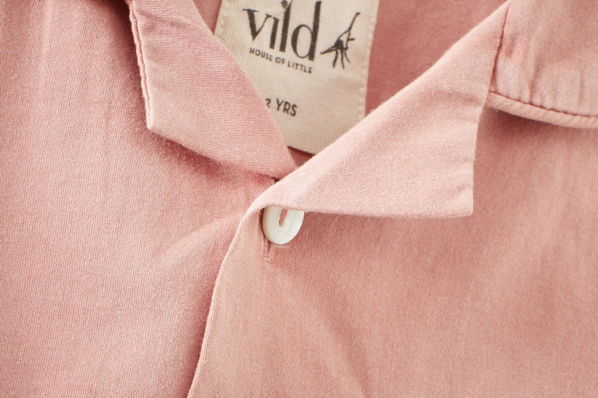 Organic Cotton Woven Collared Shirt - Long Sleeve