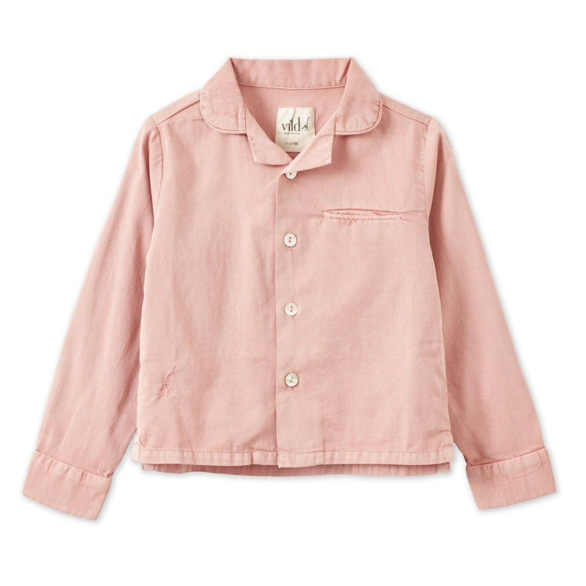 LS Organic Cotton Woven Collared Shirt