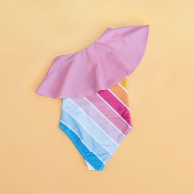 Malibu Rainbow One Shoulder Swim