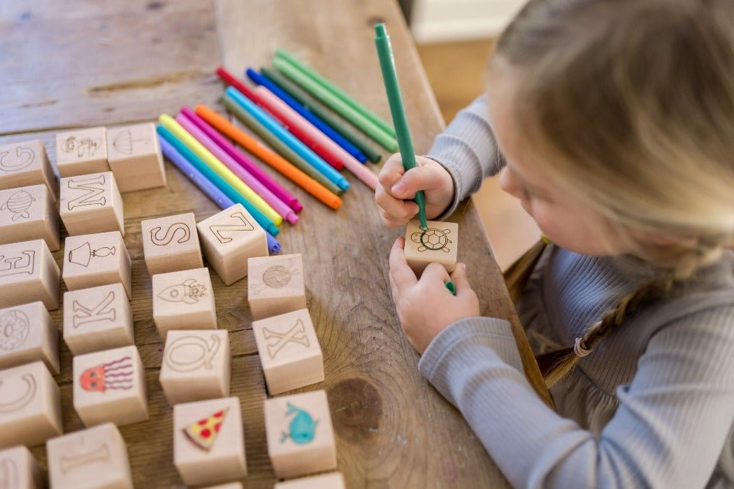 Maple ABC Block Set | Bannor Toys | Bee Like Kids