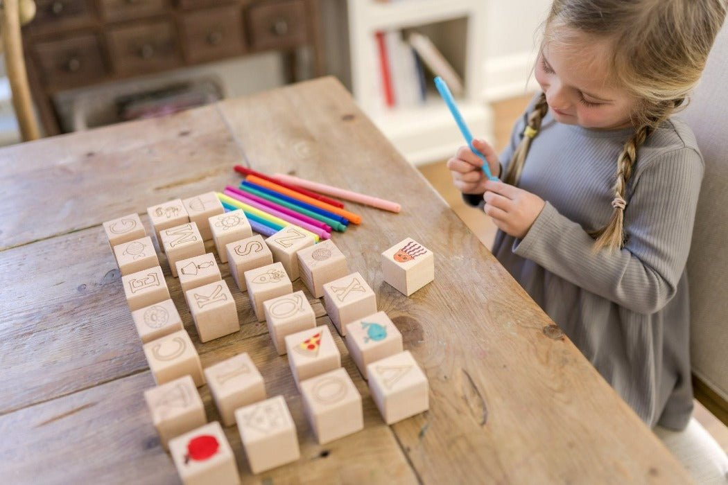 Maple ABC Block Set | Bannor Toys | Bee Like Kids