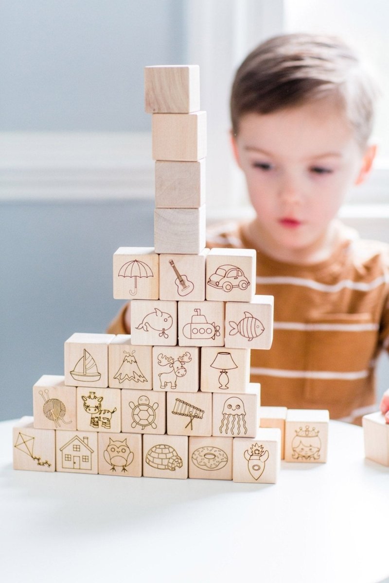 Maple ABC Block Set | Bannor Toys | Bee Like Kids