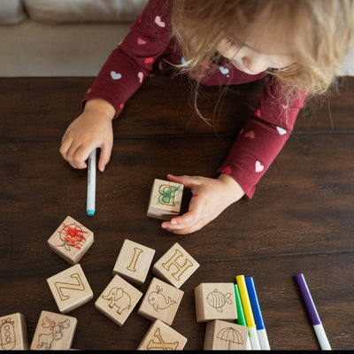 Maple ABC Block Set | Bannor Toys | Bee Like Kids