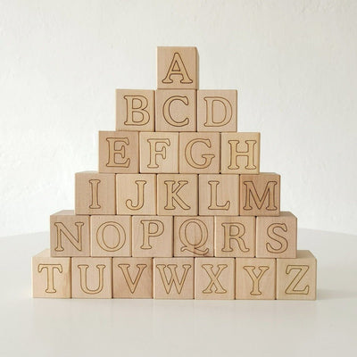 Maple ABC Block Set | Bannor Toys | Bee Like Kids