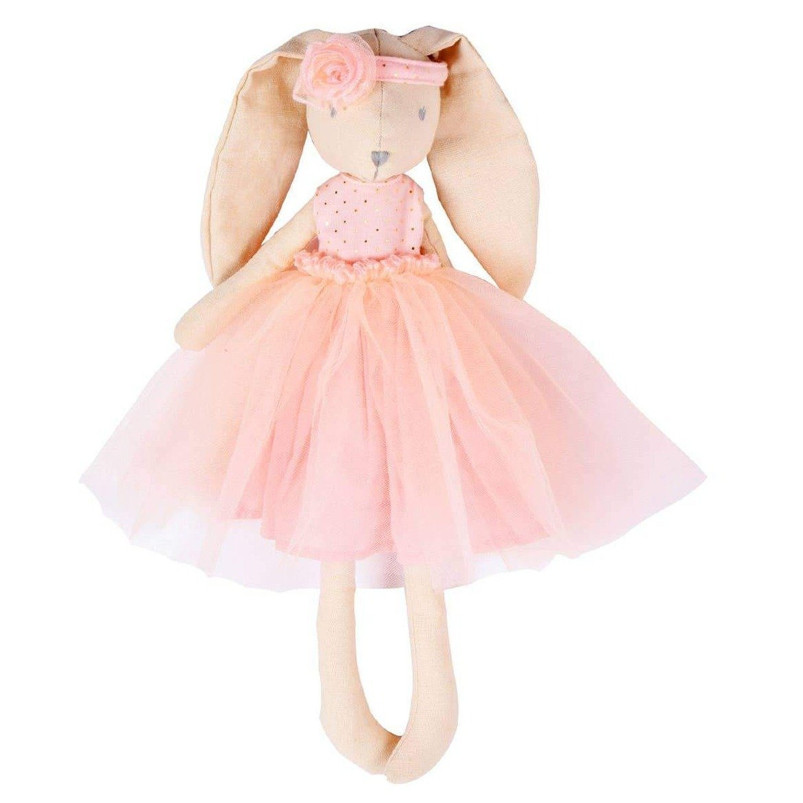 Marcella the Bunny - Ballerina in Pink Toile Skirt | Tikiri Toys LLC | Dolls - Bee Like Kids