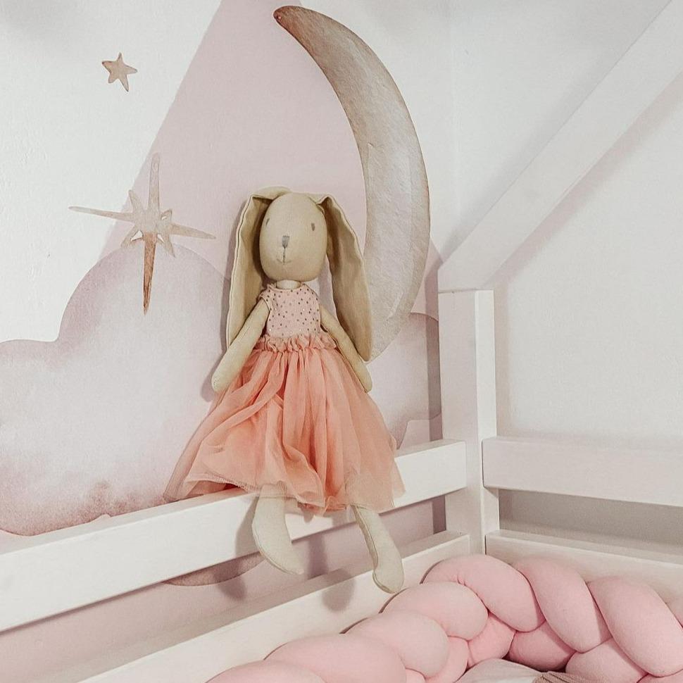 Marcella the Bunny - Ballerina in Pink Toile Skirt | Tikiri Toys LLC | Dolls - Bee Like Kids