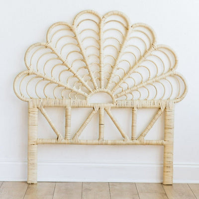 Maya Scalloped Rattan Headboard (Twin Size)