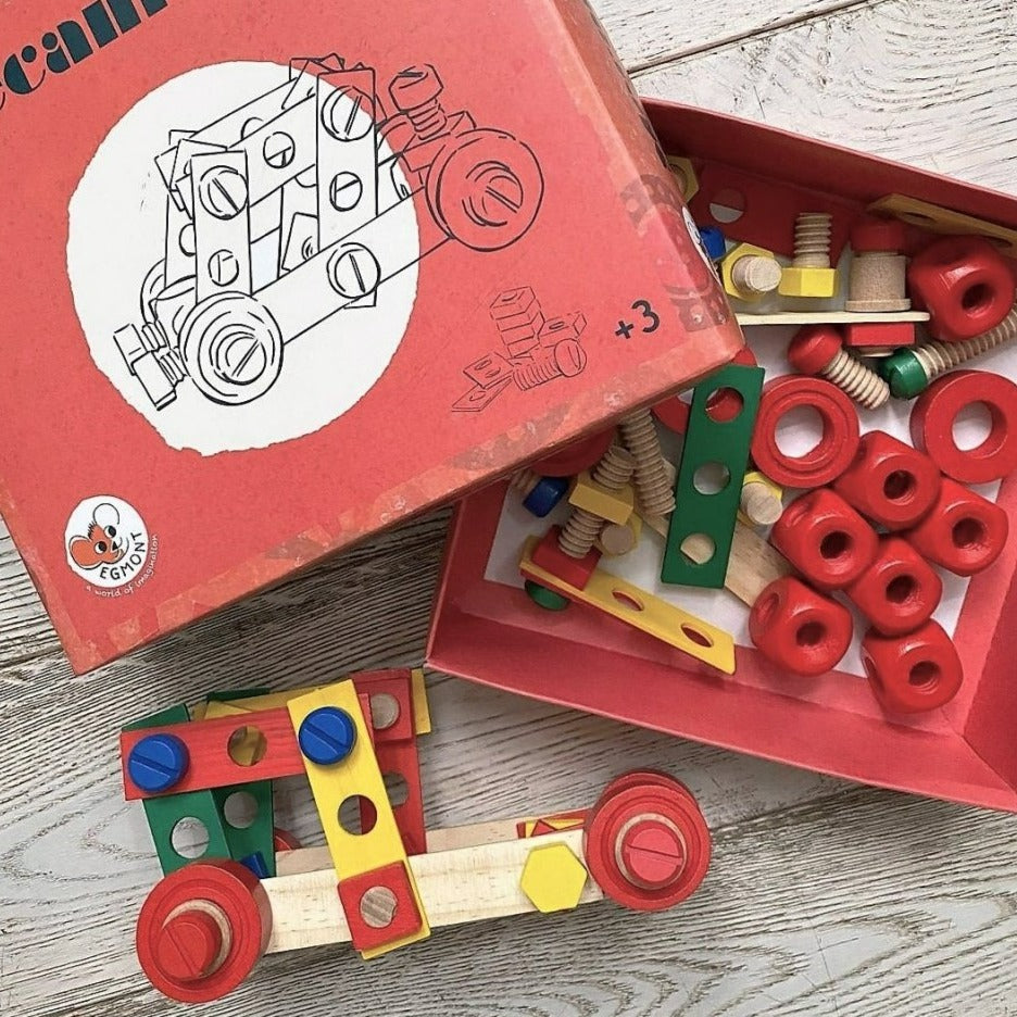 Mechanic Wooden Building Kit | Egmont Toys | Toys - Bee Like Kids