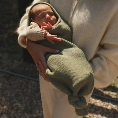 Merino Wool Cocoon - Artichoke | Hvid | Bee Like Kids