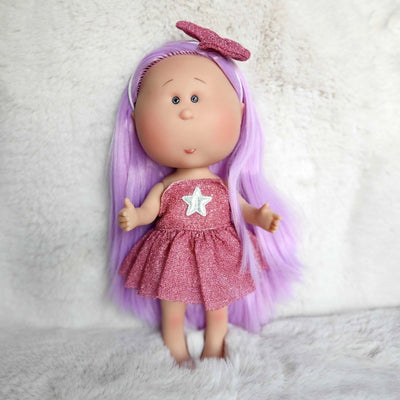 Mia Summer Purple Hair Baby Doll