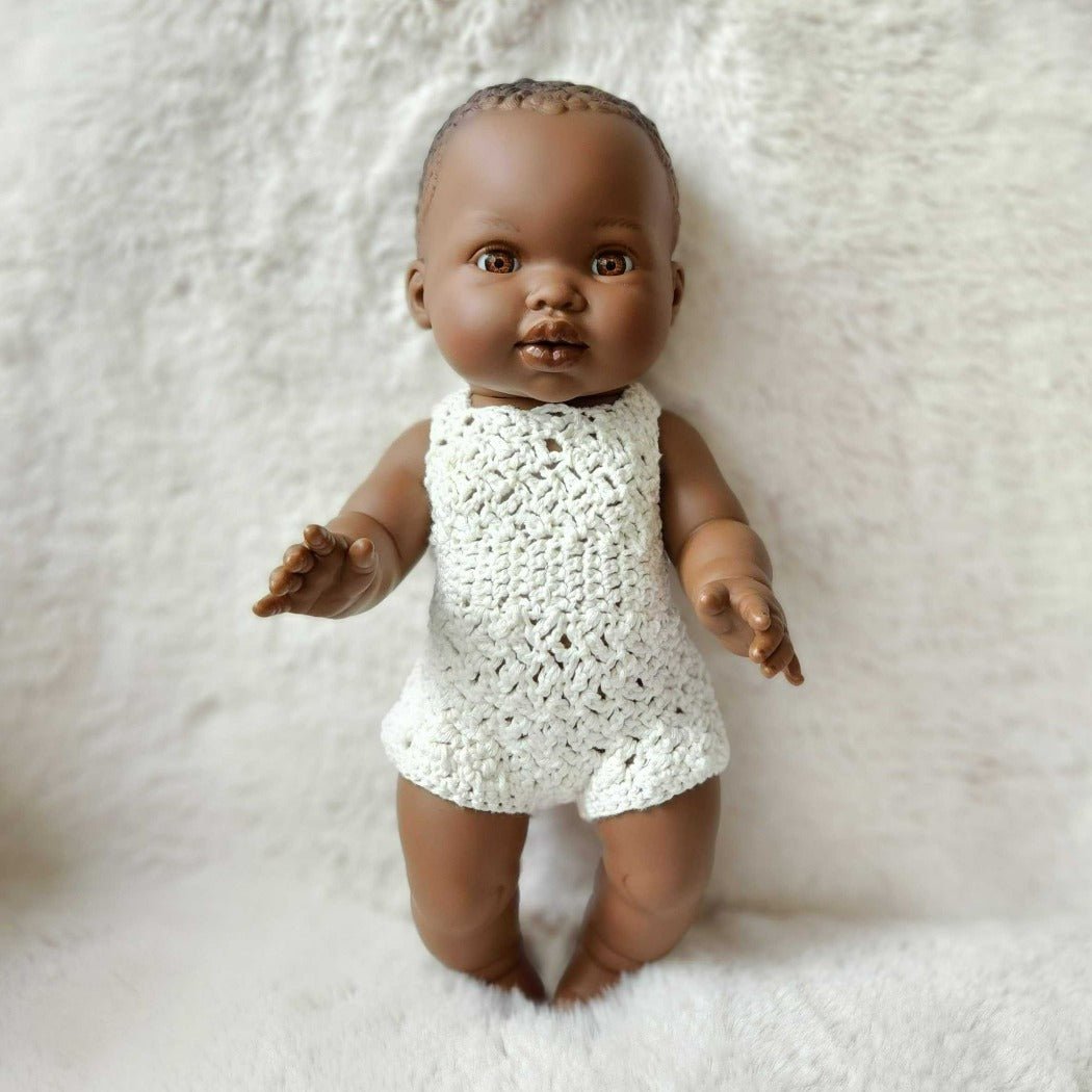 Mini Colettos African baby Girl Doll Aya | Lloren Dolls | Bee Like Kids