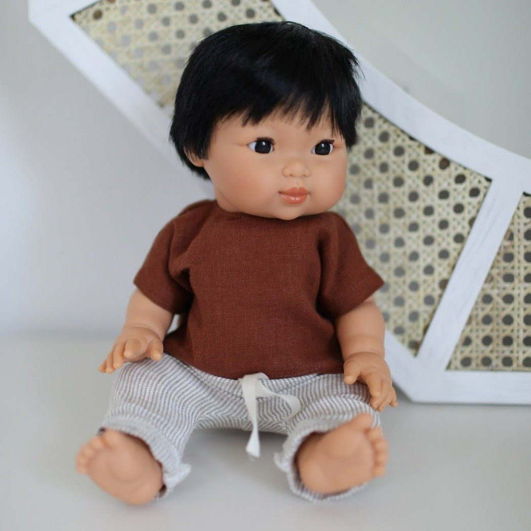 Baby Boy Doll Asian | Mini Colettos - Bee Like Kids