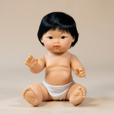 Mini Colettos Asian Baby Boy Doll - Taro | Llorens | Dolls - Bee Like Kids