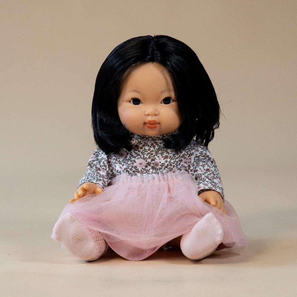 Mini Colettos Asian Baby Girl Doll - Oshin | Llorens | Dolls - Bee Like Kids