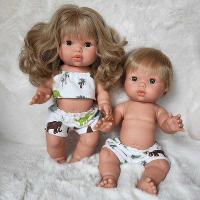 Blonde baby dolls Kate and Oliver | Mini Colettos - Bee Like Kids