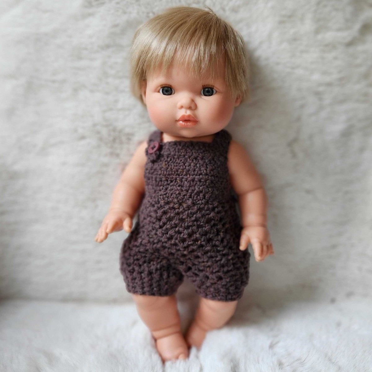 Mini Colettos Blonde Baby Boy Doll - Oliver