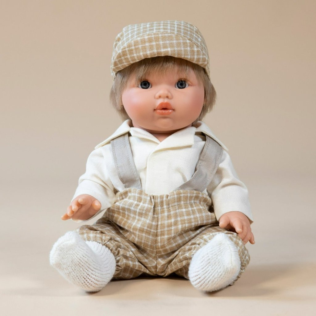 Mini Colettos Blonde Baby Boy Doll - Oliver | Llorens | Dolls - Bee Like Kids