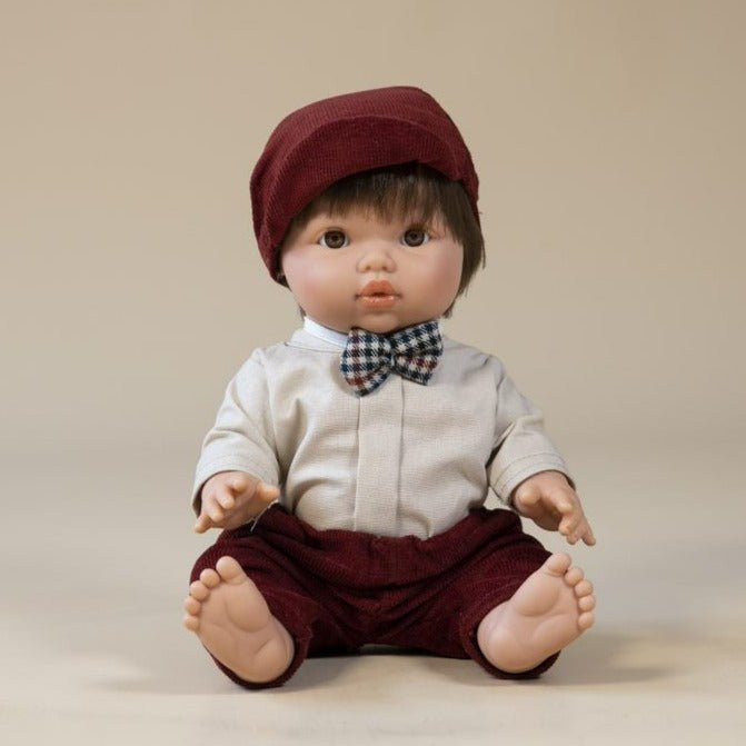Mini Colettos Brunette Baby Boy Doll - Rafael | Llorens | Dolls - Bee Like Kids