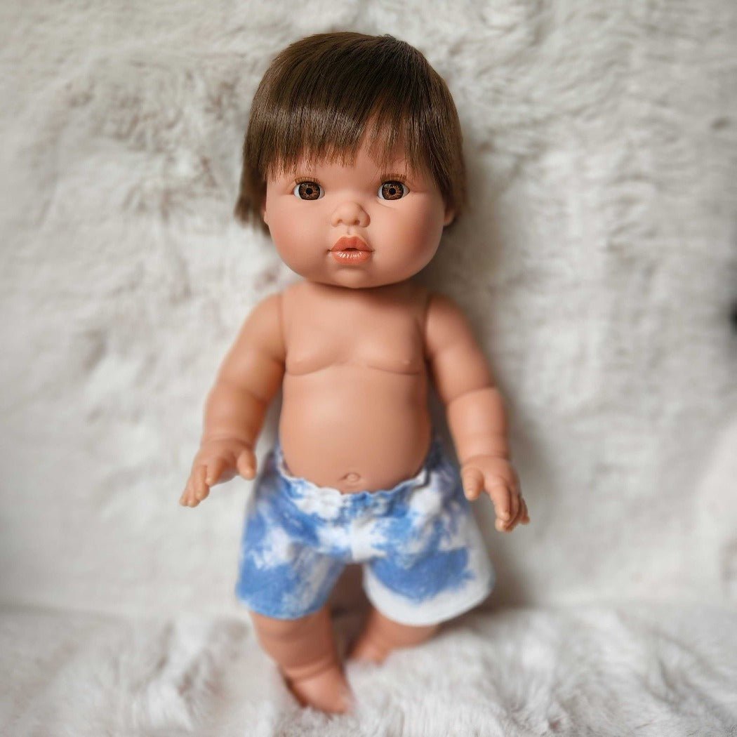 Mini Colettos Brunette Baby Boy Doll - Rafael | Bee Like Kids