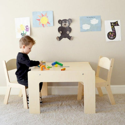 Modern Arts & Crafts Table with Chairs | Little Colorado | Modern Nursery - Bee Like Kids