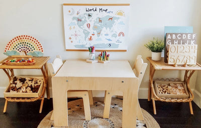Modern Arts & Crafts Table with Chairs | Little Colorado | Modern Nursery - Bee Like Kids