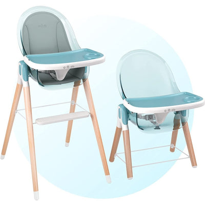 Modern Baby High Chair 6-in-1 / Blue | Children of Design | Feeding - Bee Like Kids