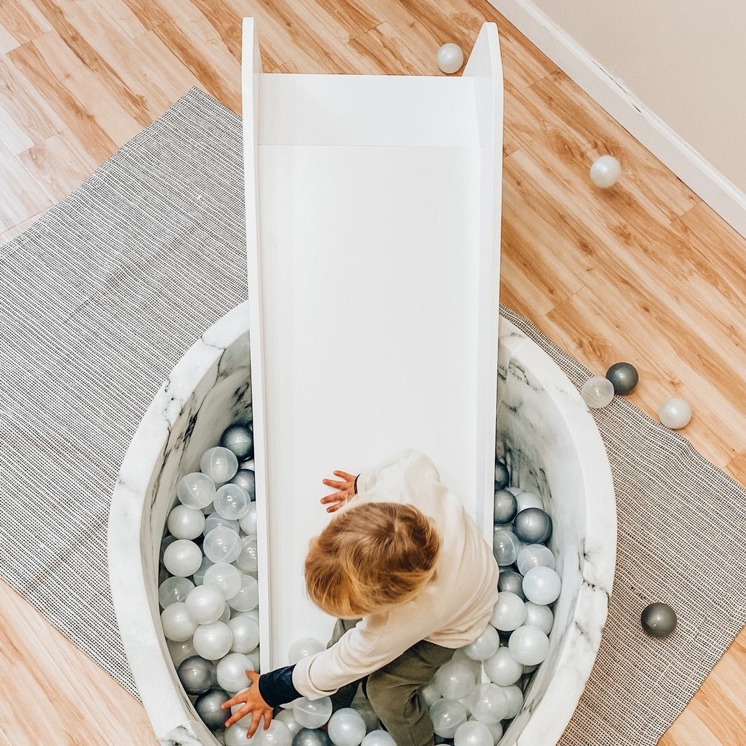 Modern White Indoor Slide