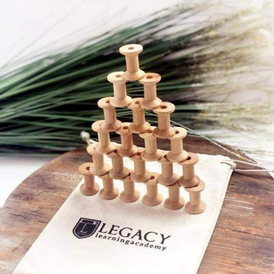 Montessori Stacking Spool | Legacy Learning Academy | Toys - Bee Like Kids