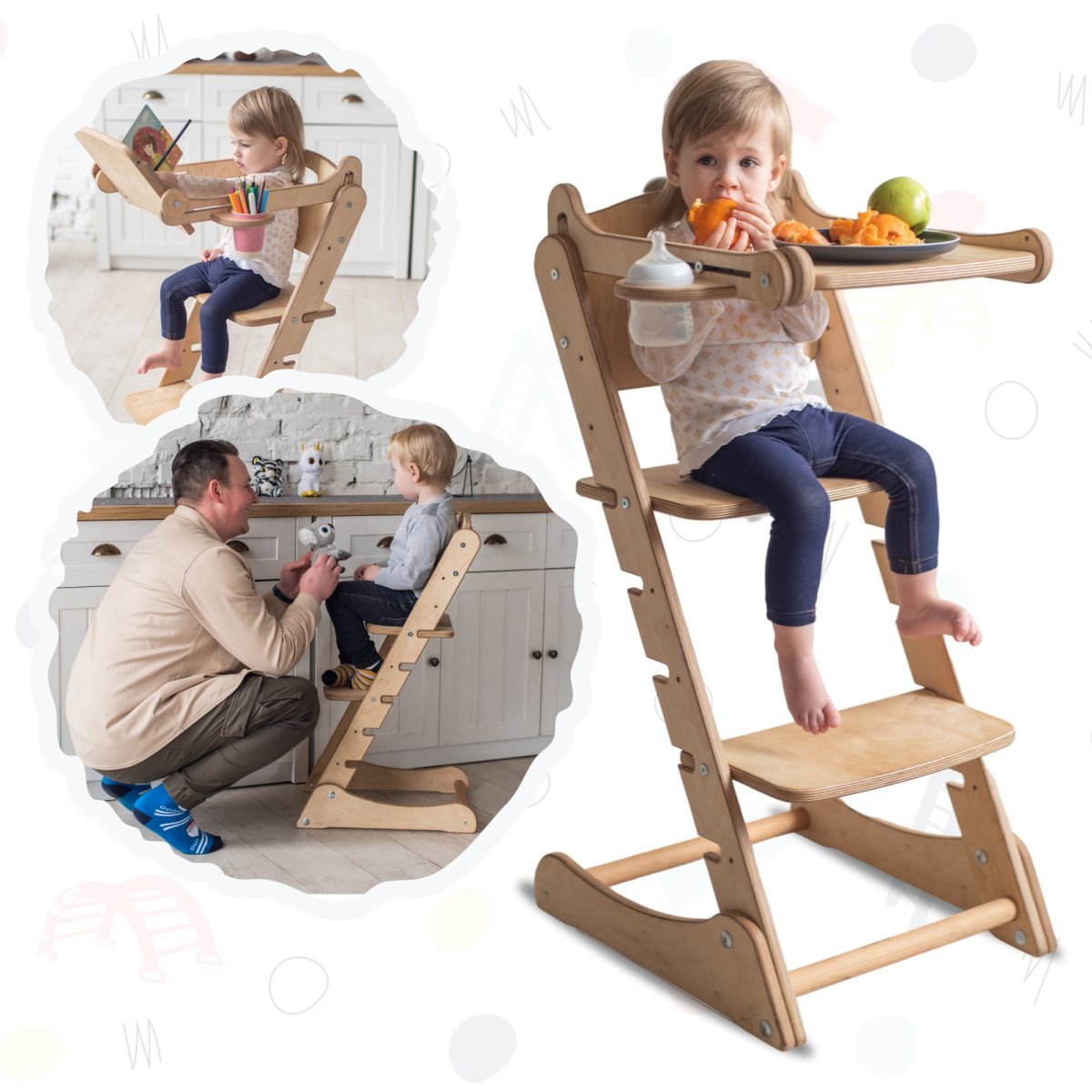 Montessori Toddler Chair with Tabletop