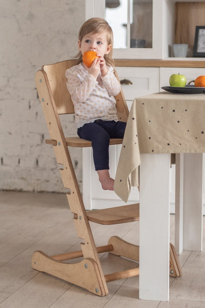 Montessori Toddler Chair with Tabletop - Natural