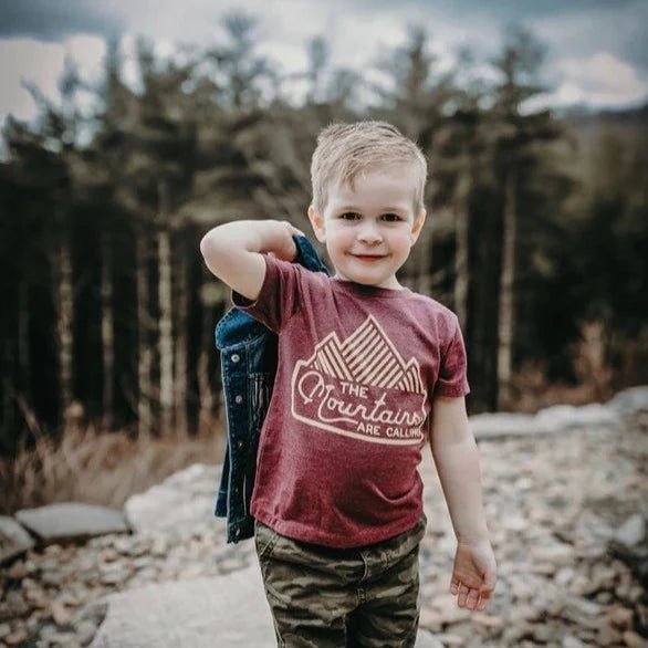 Mountains Are Calling Kids Tee | River Apparel Co | Bee Like Kids