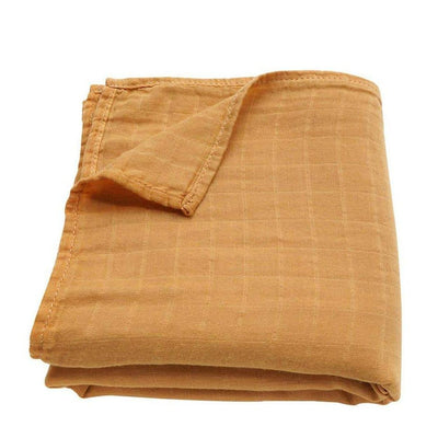 Muslin Swaddle Blanket - Ochre | Ali+Oli | Bedding - Bee Like Kids