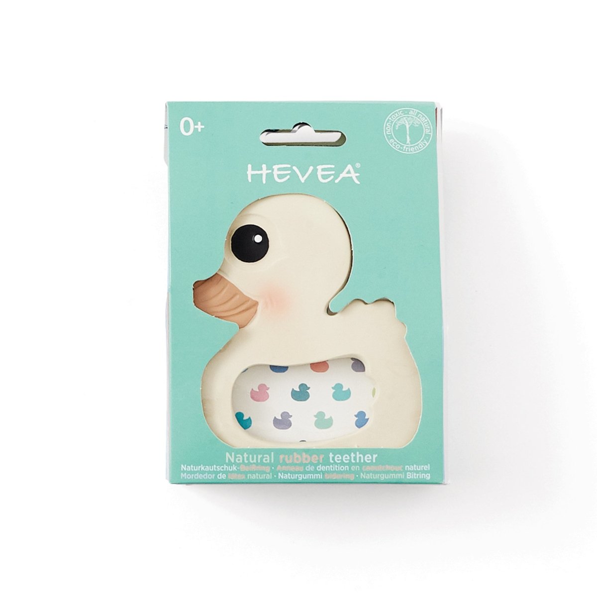 Natural Rubber Duck Teether | Hevea | Baby Essentials - Bee Like Kids