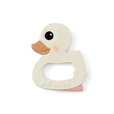 Natural Rubber Duck Teether | Hevea | Baby Essentials - Bee Like Kids